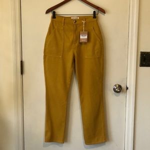 NEW Reformation Yellow High Waisted Taylor Jeans